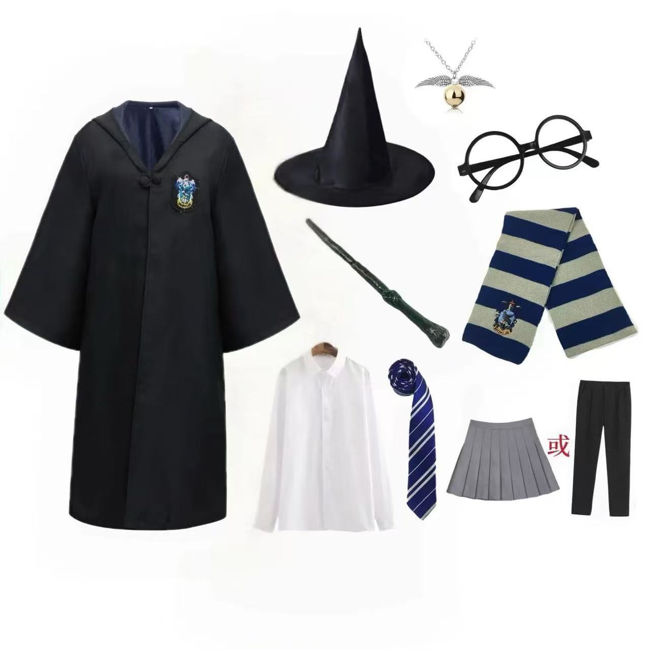 Túnica con Capucha Mágica para Cosplay de Poliéster para Halloween y Espectáculos