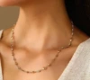A0760-KC Gold--Hollow Heart Necklace