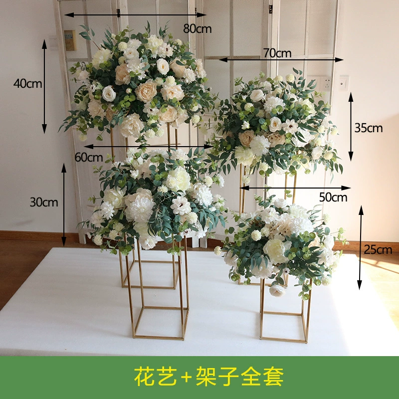 [婚庆道具花球绢花成品森系花艺路引花婚礼酒店舞台橱窗装饰]