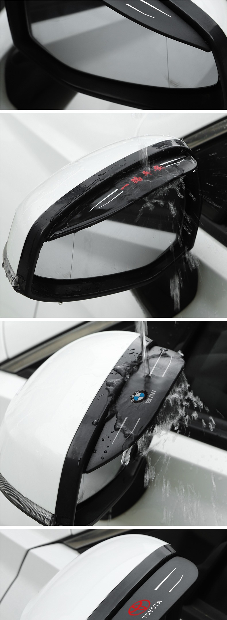Rearview Mirror Rain Eyebrow for GAC Aion V/Y, S Plus Modification