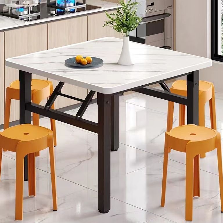 Mesa baja, mesa de comedor rectangular plegable, mesa de alquiler, mesa de dormitorio, mesa de piso pequeña, mesa simple, mesa cuadrada al aire libre