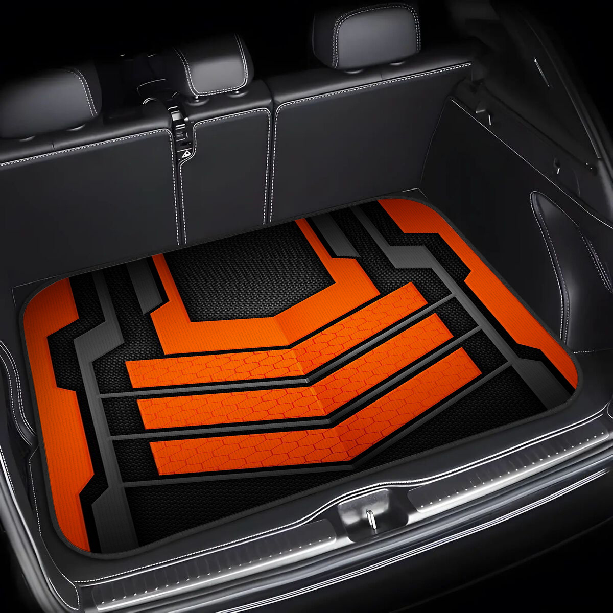 Trendy and Cool Car Trunk Cargo Protection Mat, Futuristic Tech-Style Outdoor Dining Mat, Cross-Border Bestseller