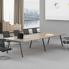 会议桌长桌长方形办公室桌椅组合简约现代简易工作台小型洽谈桌