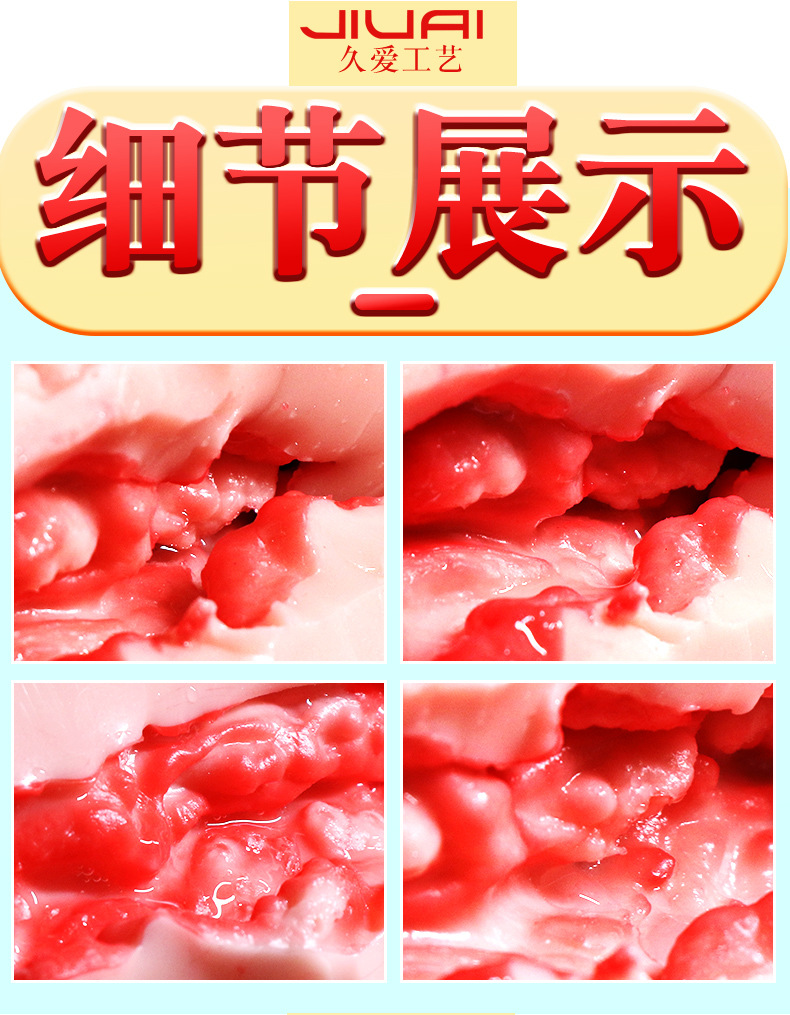 Jiuai Half-Body Male Masturbator with Vaginal and Anal Tunnels, TPE, Skin Tone — detail image 13