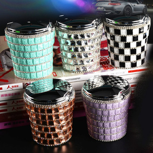 Diamond Ashtray 4S Shop Supplies Car Interior Decoration Car Ashtray Diamond Led with Light Girls Car Interior Decoration