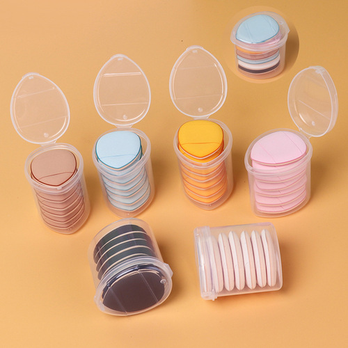 Cross-border hot selling finger powder puff air cushion concealer foundation puff fingertip mini water drop dry and wet dual-use thumb powder puff