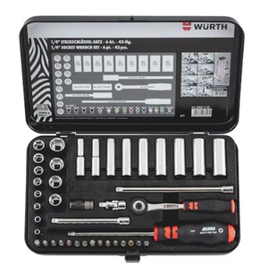 Wurth09651142 1/4” Socket Wrench Set-42Pcs 9651142