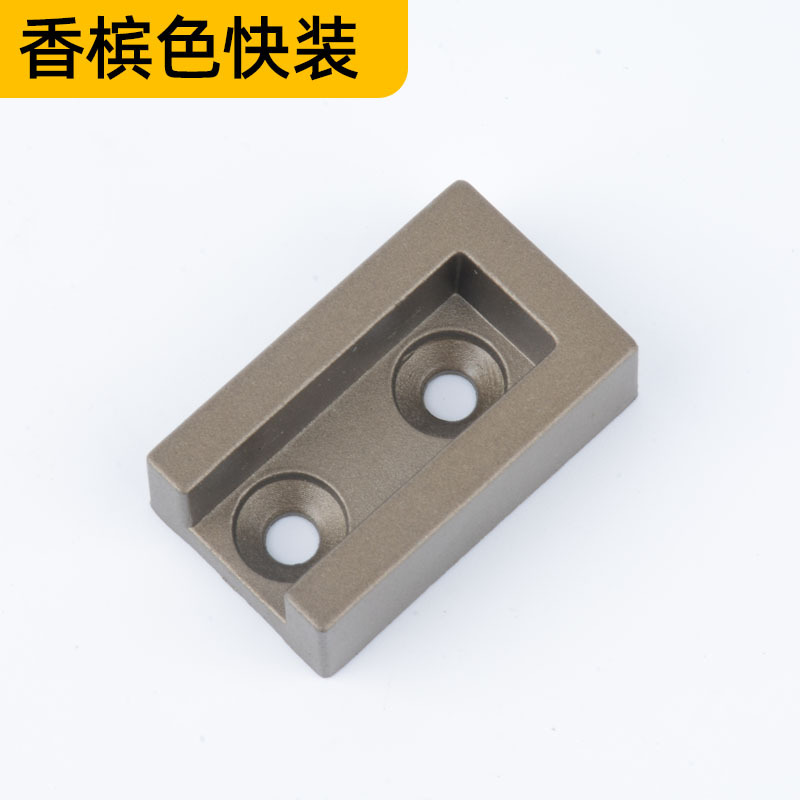 Aleación de aluminio cuadrado ropa armario Polo engrosada ropa Polo mudo antideslizante ropa armario Polo sólido brida asiento