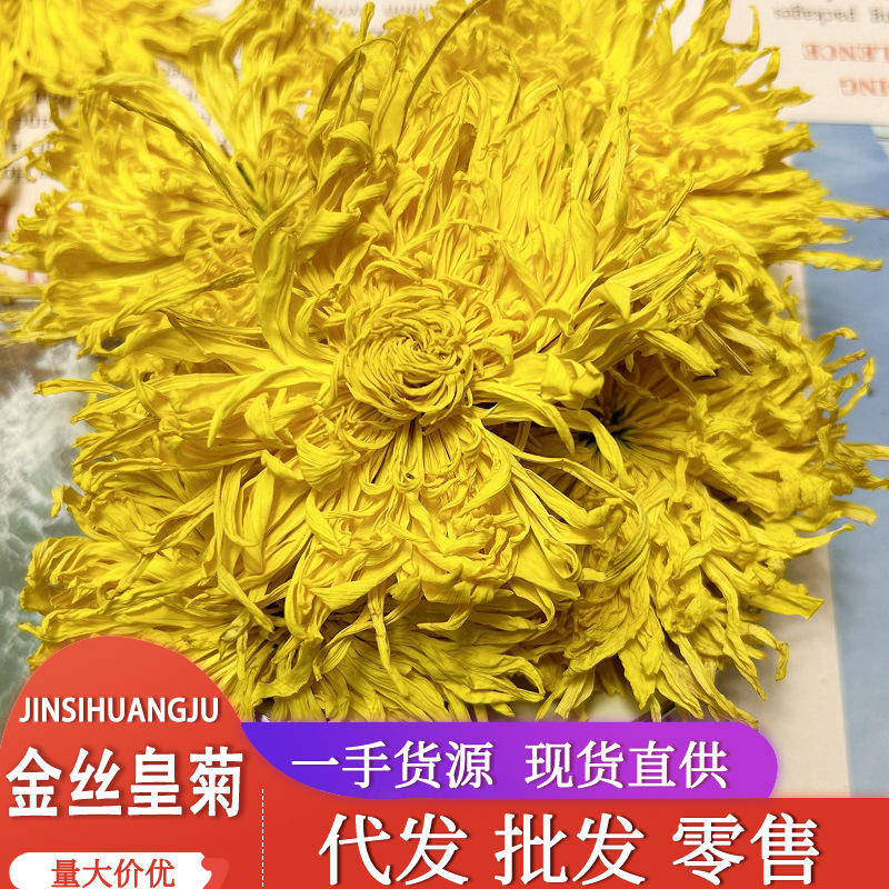 新货批发散装黄山 金丝皇菊 产地货源金丝菊花茶一朵一杯金丝黄菊