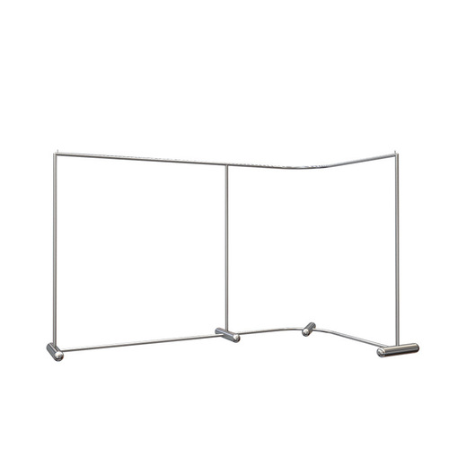 Display rack corner creative women's clothing store center island display props stainless steel brushed