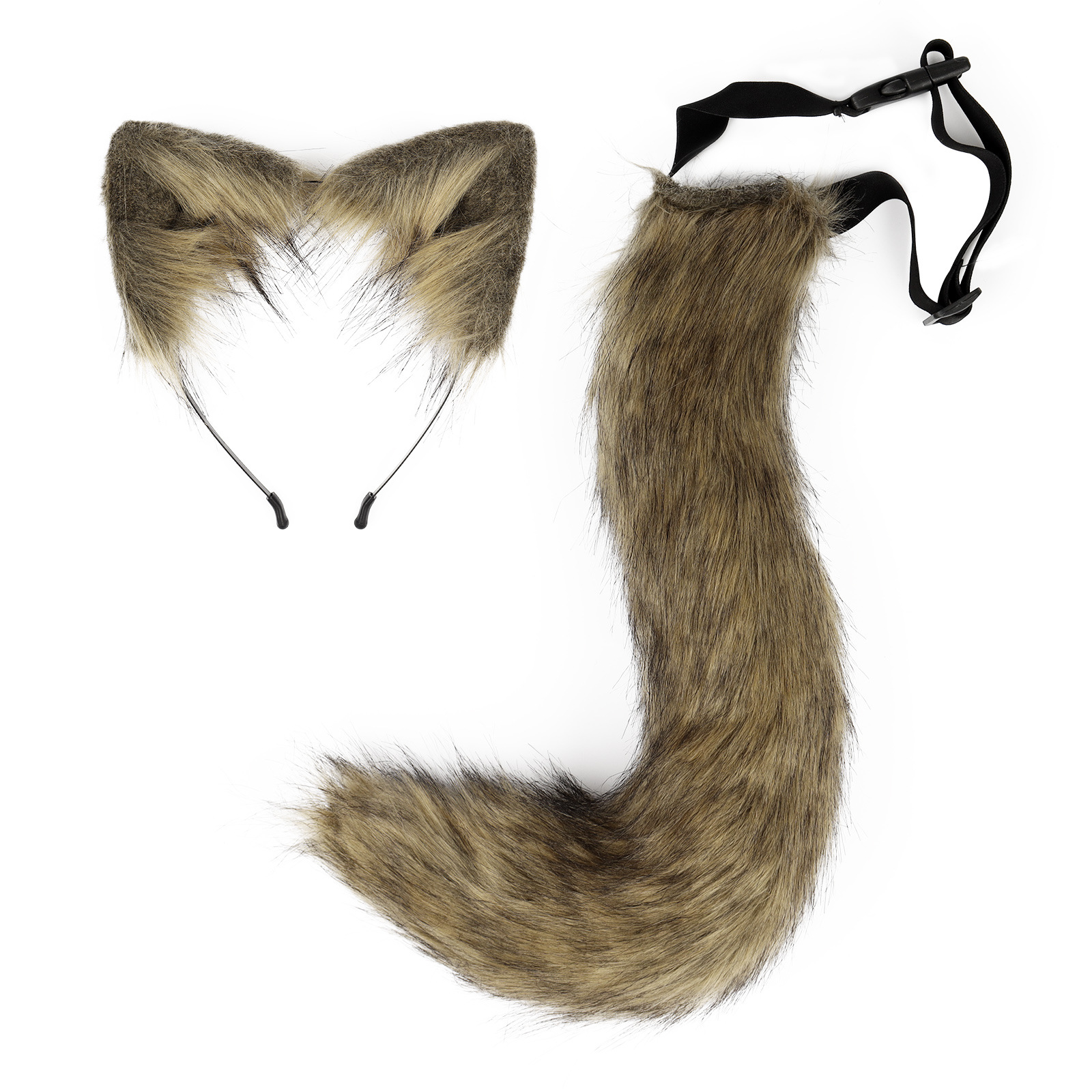 Nueva FIESTA DE Halloween simulación Fox tail diadema ajustable felpa orejas Cosplay vestir diadema