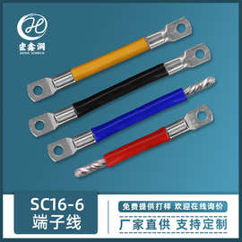 16平方电源线 O型电线 铜鼻子发电机并联线束  SC16-6窥口端子线