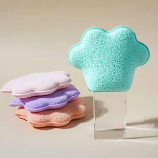 Cat's Claw Face Washing Flapping Rubbing Face Towel Glovebody Cleansing Flapping Konjac Flapping Face Wash Cleaning Sponge Makeup Remover Artifact