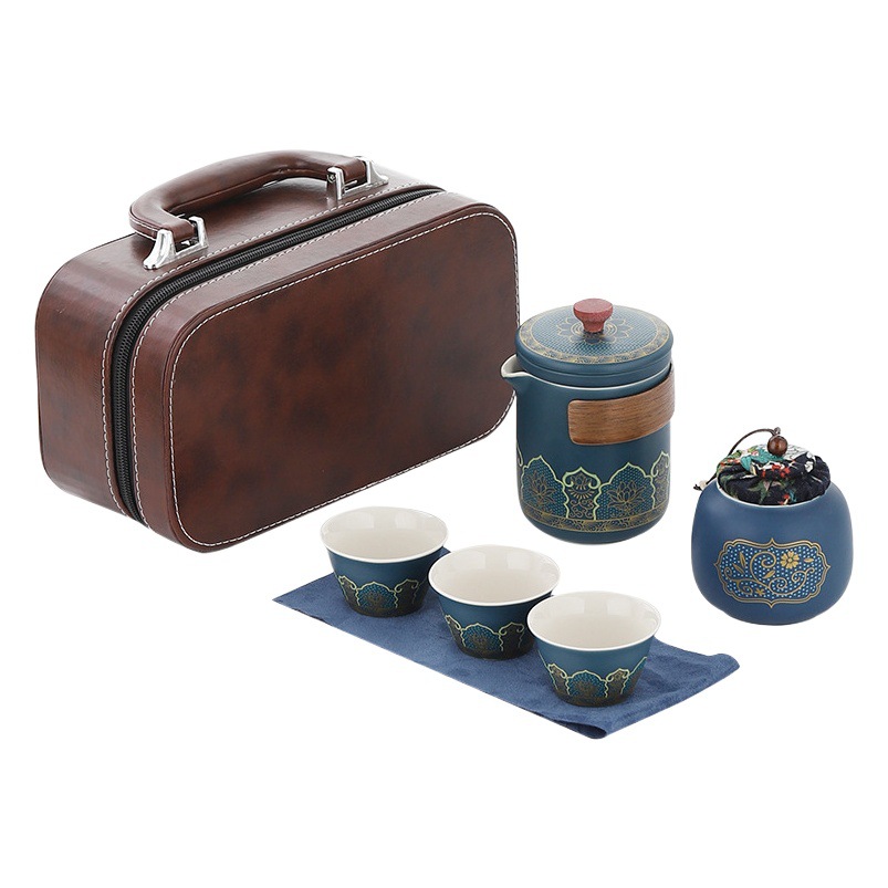Outdoor travel tea set fast cup portable set New Year lottery opening gift cheap wholesale