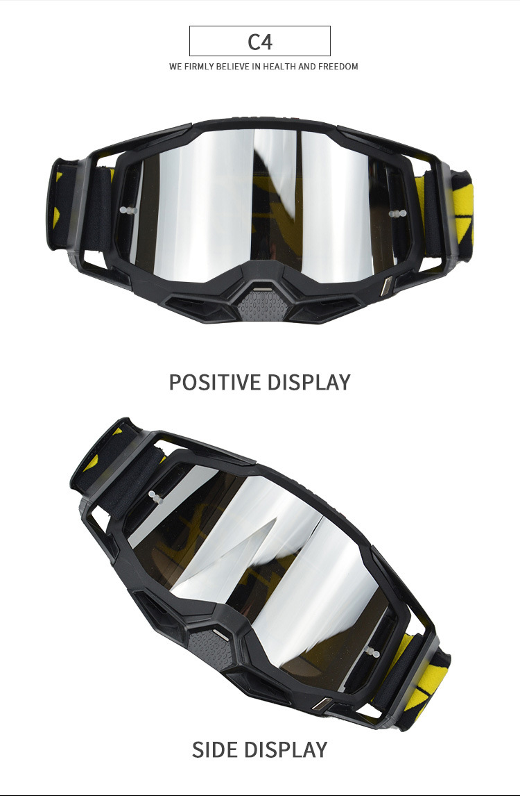 2023 New Colorful Motorcycle Windshields, High Definition Speed Windproof Sandproof, UV Resistant Off Road Helmet and_voghion.com