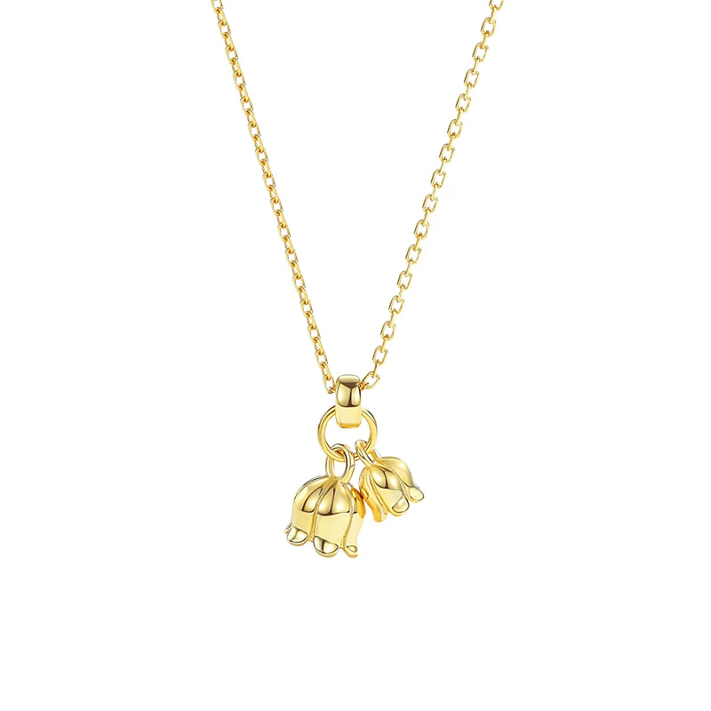 Pendant, necklace, chain for key bag , orchid, flowered, internet celebrity, 2023 collection