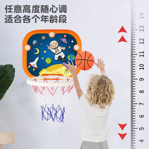 Hot selling no punching wall-mountable children's basketball board reinforced suction cup hanging folding shooting frame children's basketball stand