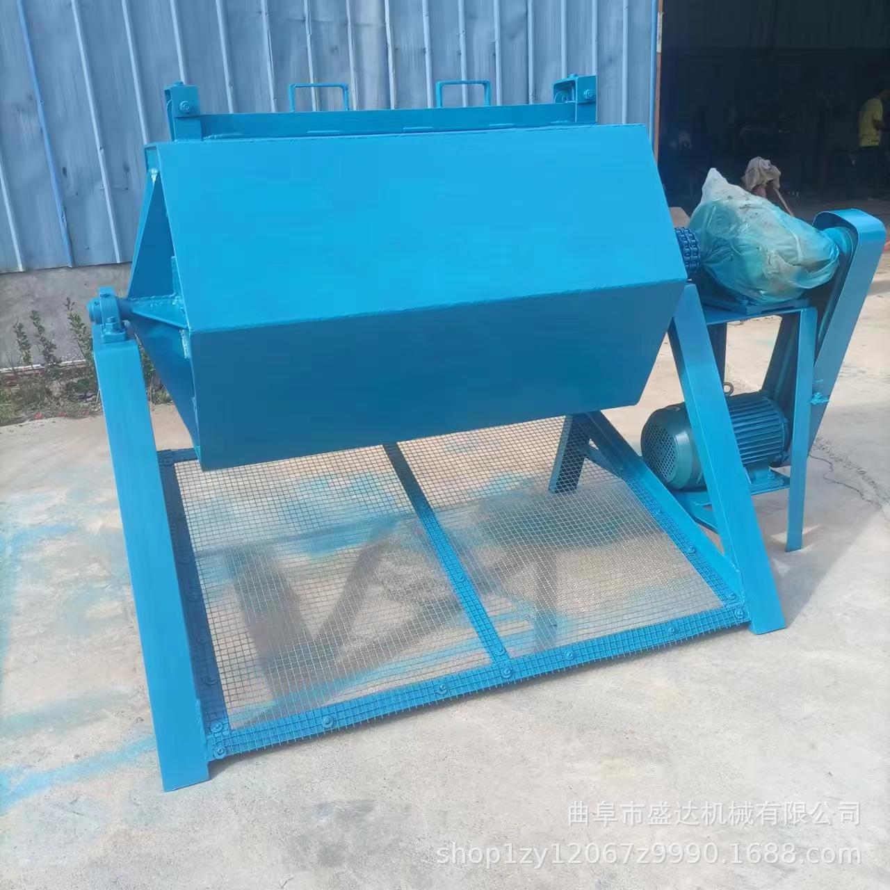 木器倒角去毛刺双滚筒抛光机 回转研磨机 石头去棱角研磨机