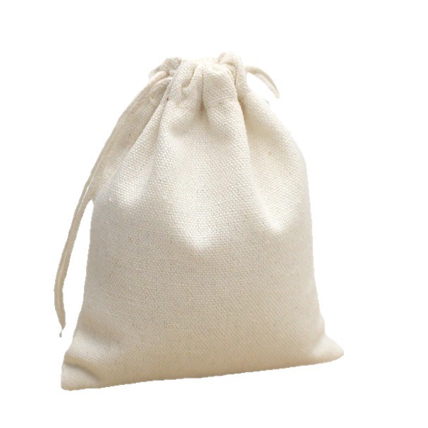 Bolsa de algodón con cordón, bolsa pequeña de tela, bolsa de lona con cordón para envasar arroz, bolsa para joyas y accesorios, se puede imprimir con logotipo.