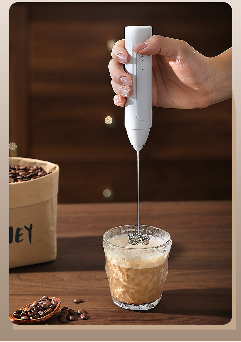 Neuer Elektrischer Handmixer Eierbeater Lebensmittelqualität Kaffee Milchschäumer Milchaufschäumer Handheld Kaffee Milchschaum Aufschäumer