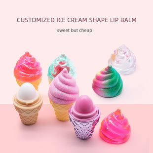 Children's lip balm ice cream lipstick moisturizing baby color lipstick does not fade Cup lipstick wholesale