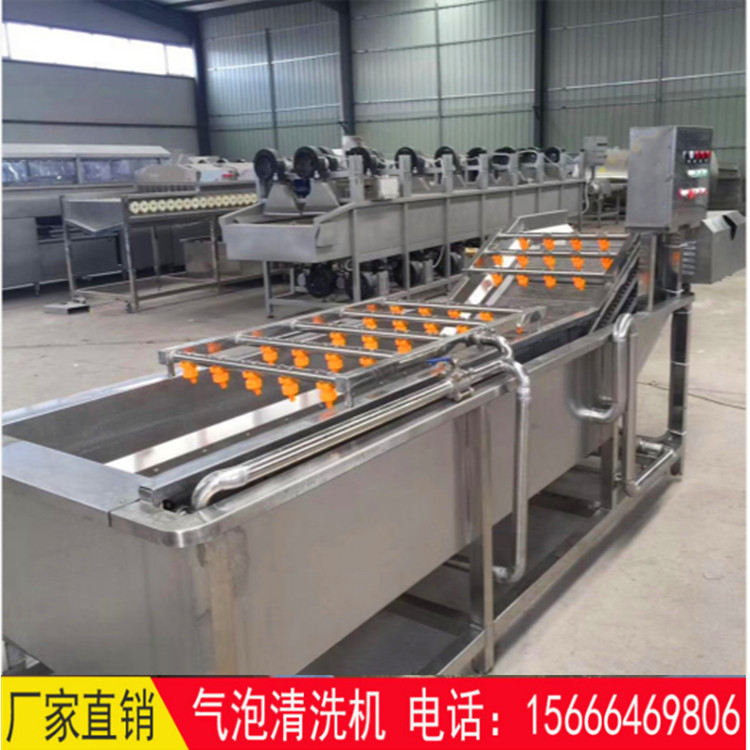 新品果蔬气泡清洗机商用全自动酸菜洗菜机叶类蔬菜姜枣清洗机