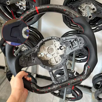 MK7 MK7.5 GTI R – Steering wheel - forged-red-without-holes
