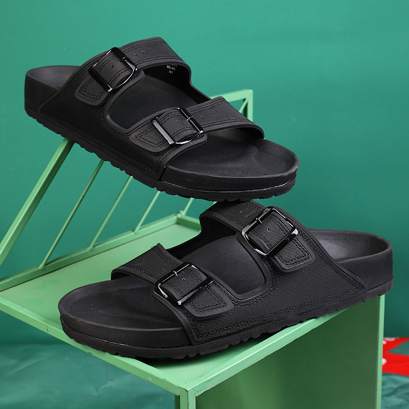 Verano nuevo estilo playa ropa exterior sandalias y pantuflas para hombres personalidad de moda para hombres sandalias de pareja coreana al aire libre de todo fósforo