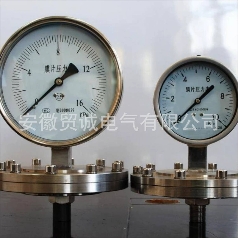 Поставка мембранного манометра YE-60 с дистанционным манометром может быть оснащена манометром с цифровым дисплеем.