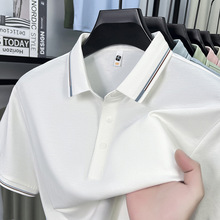 品牌莫代尔棉高品质短袖男士polo衫休闲翻领新款夏季抗菌商务t恤