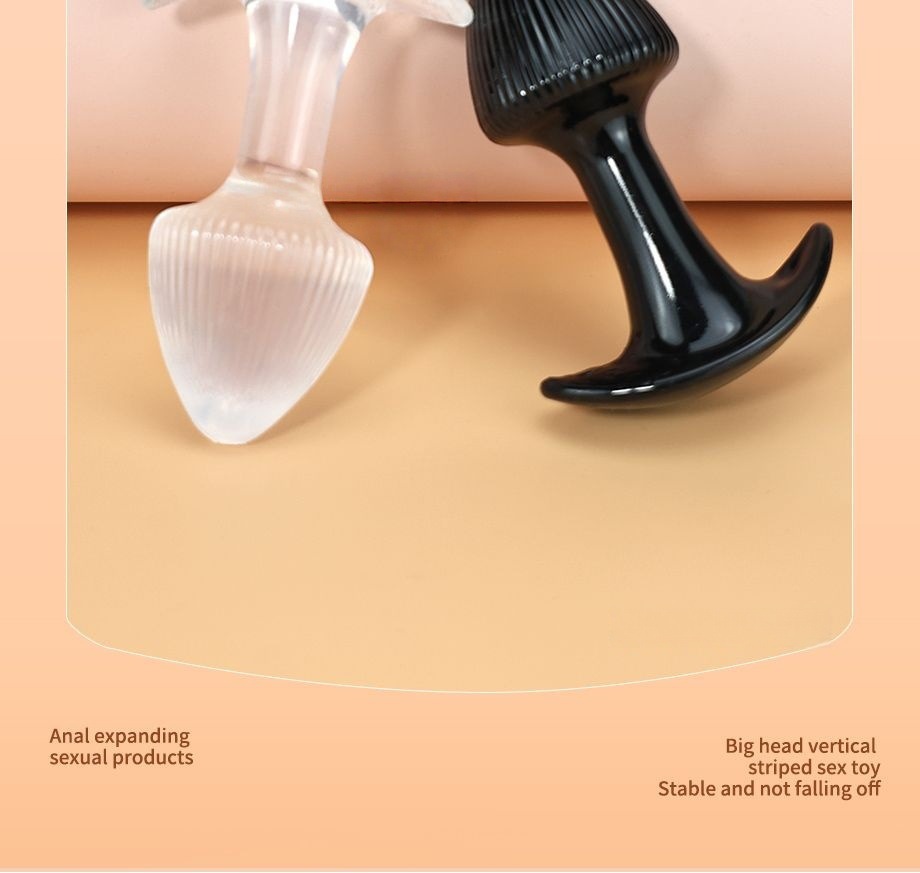 Pointed-Tip Anal Plug, TPE Dual-Use Expansion Toy, Portable Black XL — detail image 2