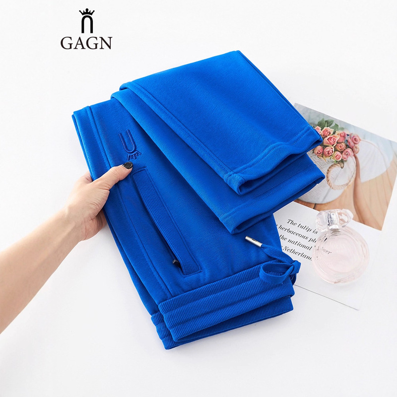 Gagn Recommends Vintage Sports Pants for Women, Cotton, Plus Size, Loose Fit, Lazy Style, Exquisite Embroidery, Casual Pants, Artistic Retro