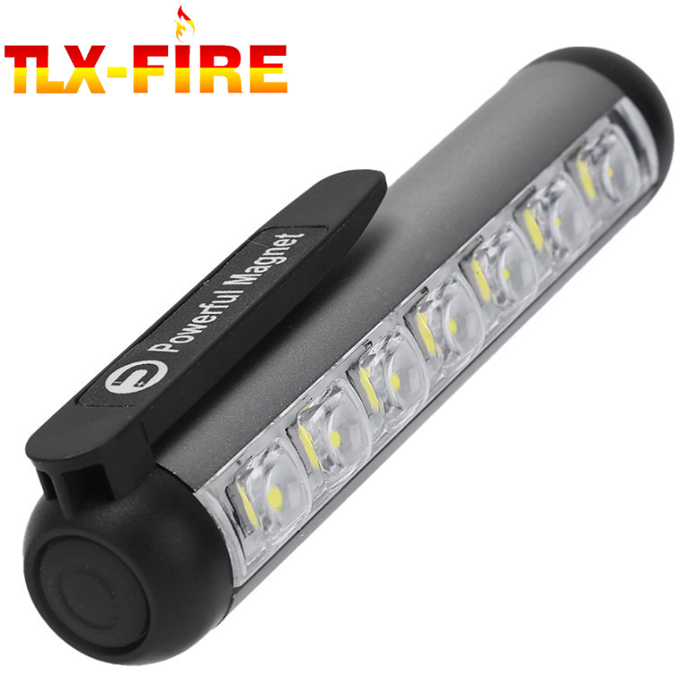 Transfronteriza Amazon nueva pluma lámpara LED linterna imán fuente de luz múltiple tipo C linterna recargable al por mayor