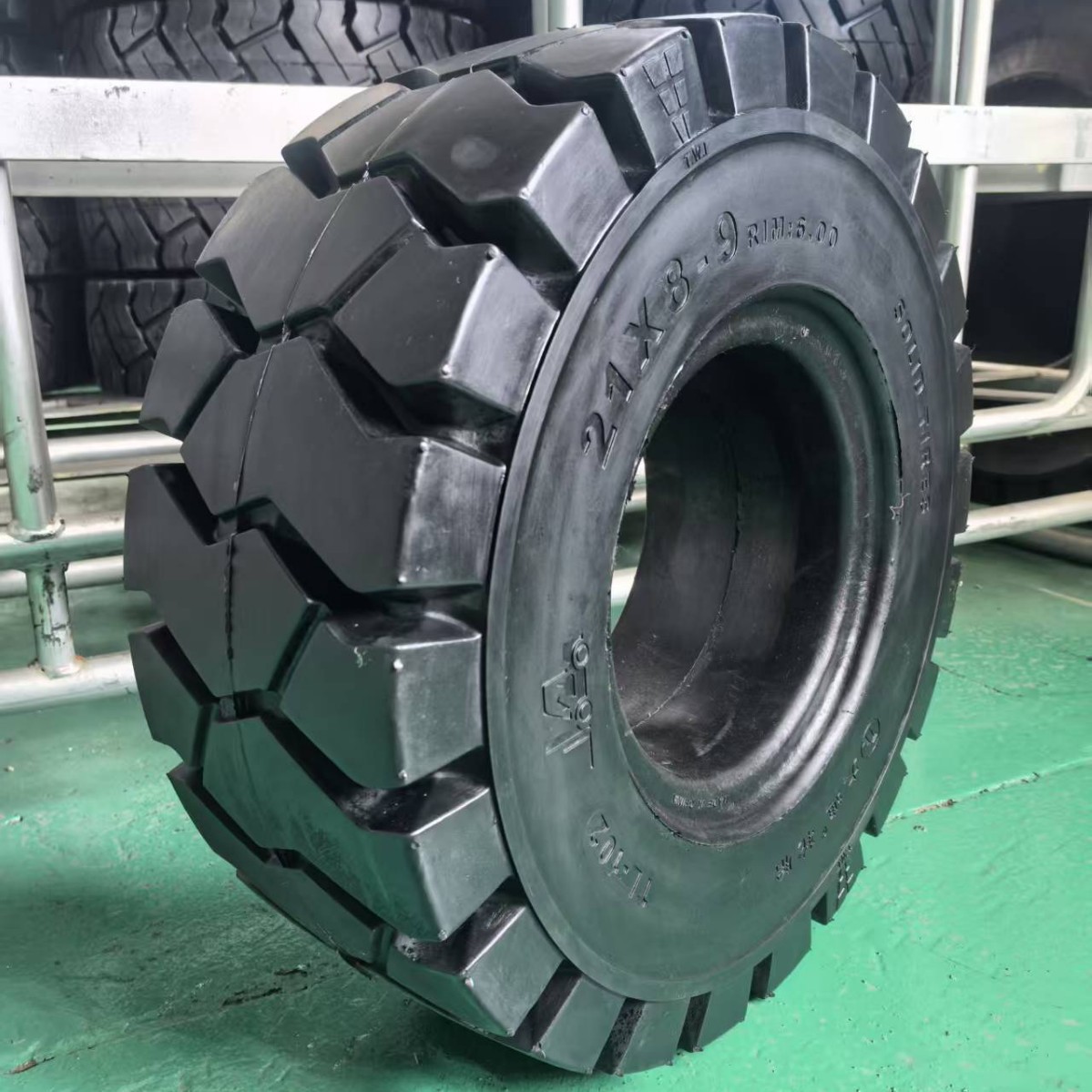 叉车实心轮胎3吨叉车轮胎电瓶叉车轮胎21x8-9/23x9-10实心轮胎