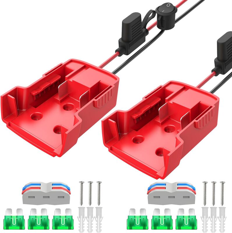 Milwaukee18V Lithium Battery DIY Toy Car with Wire Adapter External Discharge Adapter Connector