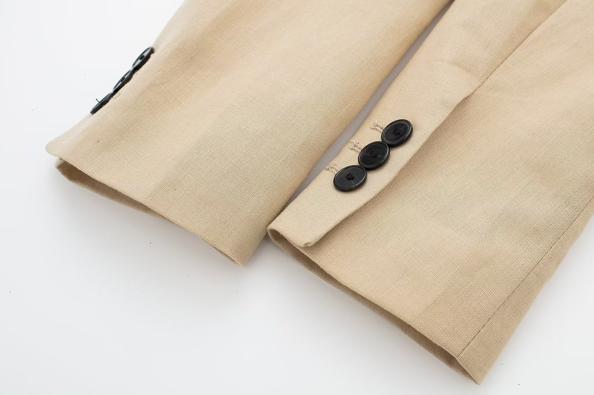 157g Weight Long Sleeve Sleeve Length Viscose fiber Fabric Type Pants Sets Sets Type 3 Pieces Set Quantity Daily Occasion Turndown Neckline Regular Fit Fit Type Solid Color Pattern Summer, Spring Season Women's Gender Business, Classic Style Style Women's Long Sleeve Blazers Business Classic Style Solid Color 100
