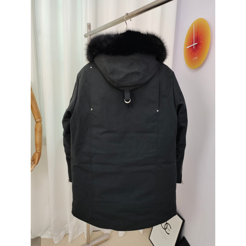 Hooded 01 Large Size down Jacket Warm Mid-Length Outwear Fox Fur Collar Parka