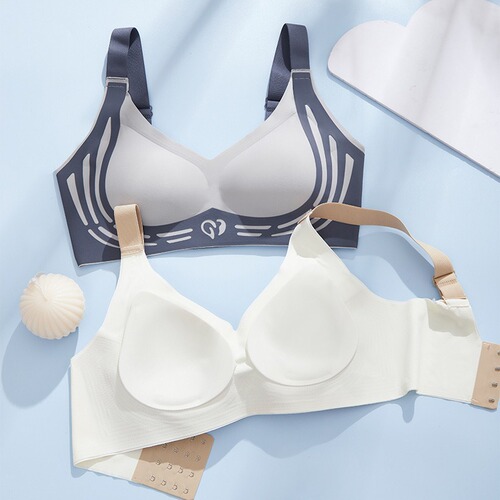 Cross-border foreign trade soft support bras for women with small breasts, push-up, anti-sagging, running shockproof sports fixed cups