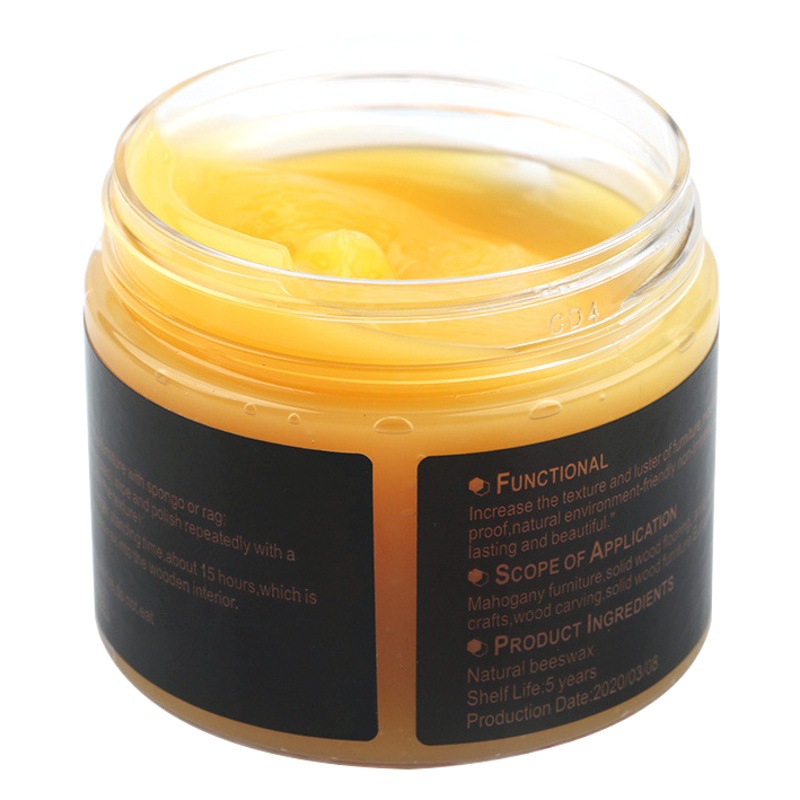 Cross-Border Popular Wholesale Beewax Wood Board Brightening Wear-Resistant Maintenance Wax Furniture Care Polishing Beeswax Floor Wax