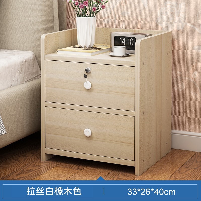 Mesita de noche, estante pequeño minimalista moderno, dormitorio principal simple, nuevo armario de almacenamiento, pequeño armario junto a la cama