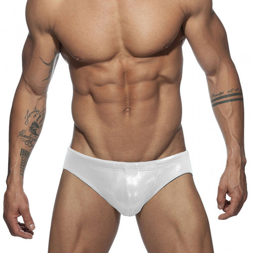 UXH European and American sequins sexy men's triangle swim shorts fitness bodybuilding trend bright foreign trade beach triangle swim shorts 