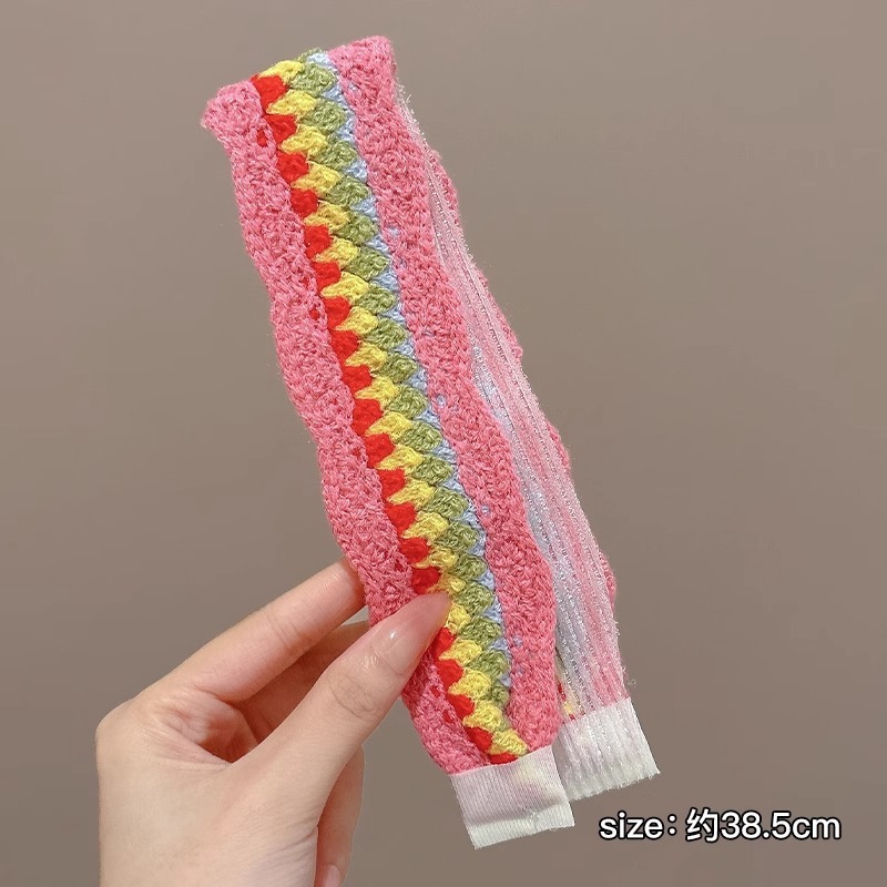 赵露思同款针织刘海贴魔术贴发带2025新款碎发贴不压发箍洗脸头箍|undefined