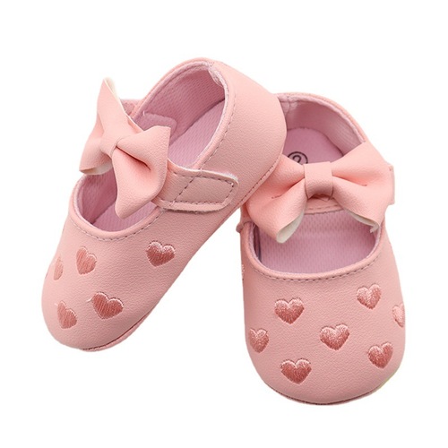 新款婴儿鞋蝴蝶心形外贸韩版宝宝鞋学步鞋公主风舒适软底童鞋批发