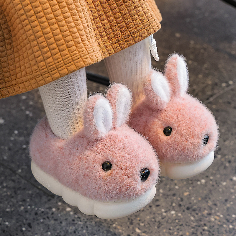 2025 nuevas zapatillas de algodón para niños de invierno para niños, niñas y niñas calientes y terciero para padres e hijos en casa bolsas de zapatos de algodón