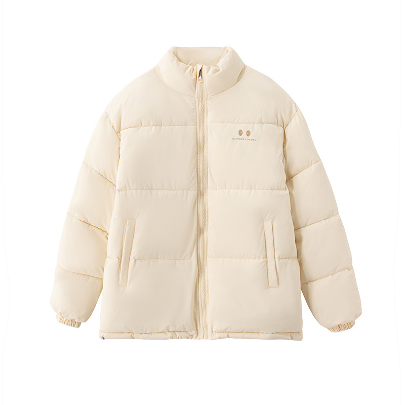 2025 ropa de algodón corta de cuello vertical, ropa de algodón gruesa y caliente, chaqueta de algodón de invierno suelta, chaqueta de algodón de invierno