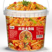 椒麻脆卤大杂烩即食卤味无骨鸡爪贡菜网红休闲解馋零食25g即食虾