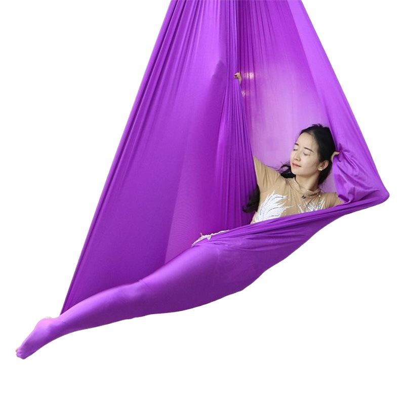 Hamaca de yoga aérea conjunto completo color interior anti-gravedad tela elástica estudio de yoga adultos niños ventas directas de fábrica