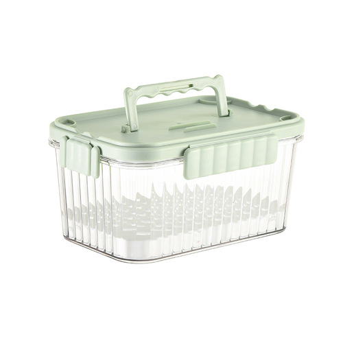 Outdoor portable crisper baby food box ice tray fruit lunch box sealed box portable mobile transparent small refrigerator