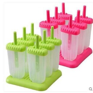 Creative plastic ice cream DIY homemade popsicle mold ice cream mold with handle ice maker popsicle mold wholesale