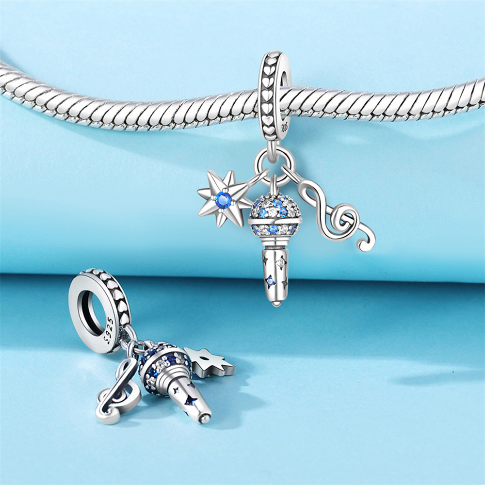 1 Piece 925 Sterling Silver Heart Shape Basketball Anchor Pendant display picture 3